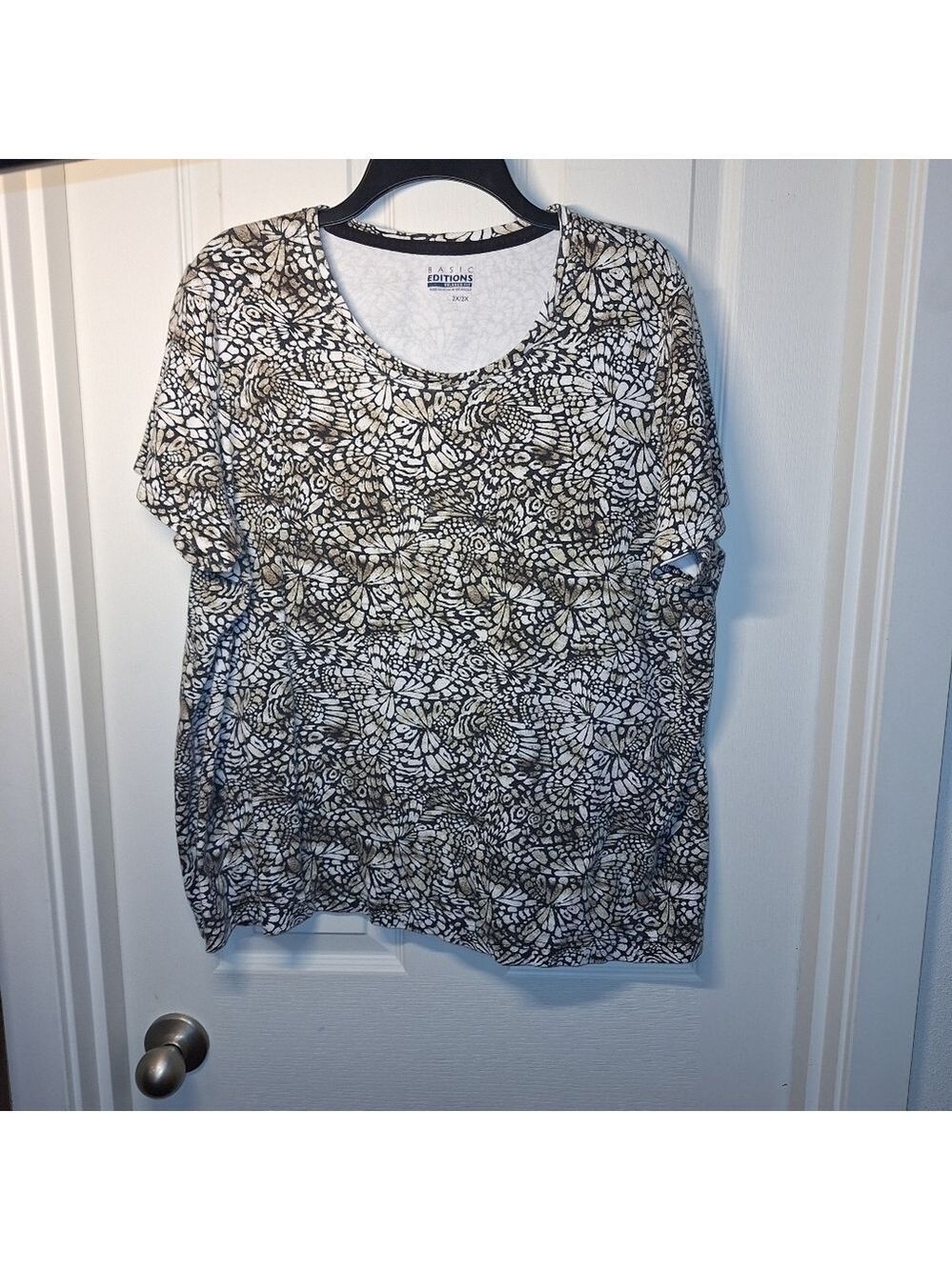Basic Editions Plus Size Butterfly T-Shirt